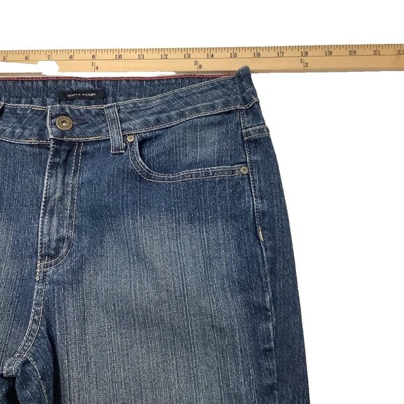 Tommy Hilfiger Jeans Bootcut Stretch Mid-Rise Women's 8 Blue Denim - Picture 6 of 10